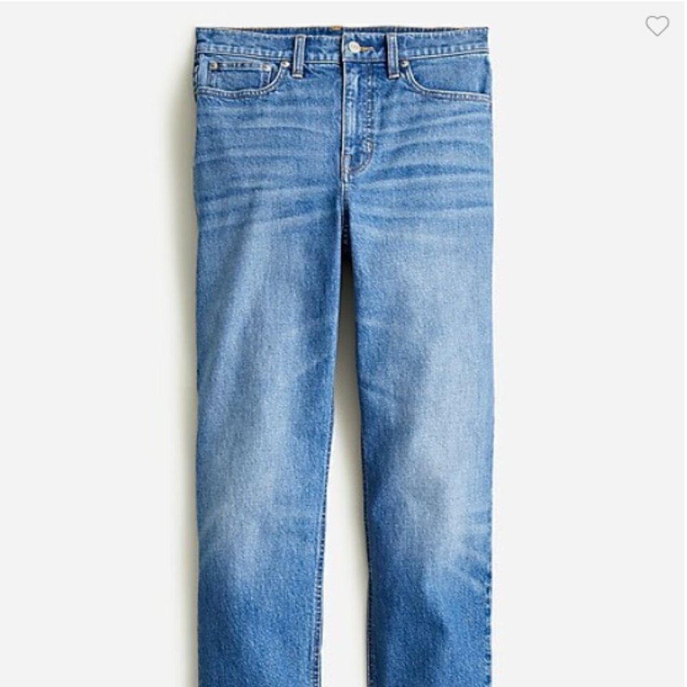 JCrew High rise 90s classic stright fit jean in Hanger wash